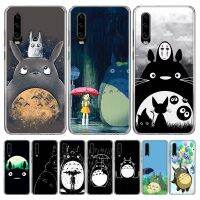 【นานาโกะอิเล็กทรอนิกส์】Totoro Studio Ghibli เคสโทรศัพท์อนิเมะสำหรับ Huawei P30 P20 P40 P50 Mate 40 30 20 10 Pro P10 Lite ของขวัญสั่งทำ Coque Cover Capa