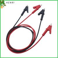 HENRI 2Pcs สีแดงสีดำ คลิปจระเข้ 10A 1000V 39 "/1เมตรค่ะ คลิปจระเข้ไฟฟ้า อุปกรณ์เครื่องมือดิจิตอล สายจั๊มเปอร์ เครื่องมือดิจิทัลดิจิทัล