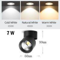 ไฟสปอตไลท์ Led ดาวน์ไลท์เพดาน Led 220V 7/10/15W สปอตสปอร์ตไลท์โคมไฟในร่มสำหรับห้องนั่งเล่นไฟเพดานในร้าน