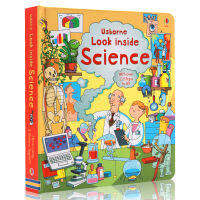 Usborne produced look inside science English original picture books cardboard flip books childrens Enlightenment picture books Popular Science Encyclopedia picture books for parents and children