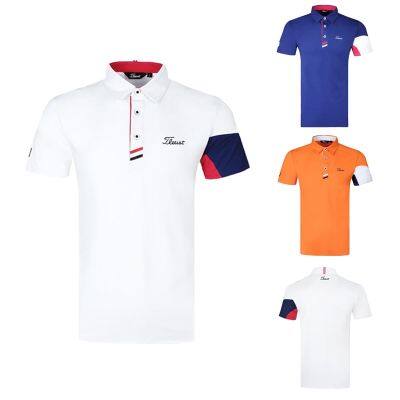 Golf mens top lapel casual short-sleeved T-shirt golf sportswear jersey polo shirt SOUTHCAPE UTAA Titleist J.LINDEBERG FootJoy Honma Callaway1❧∋♞