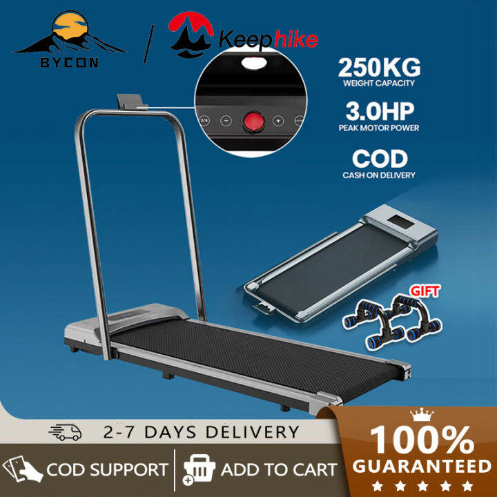 Electric Treadmill with Armrests 3.0HP MultiProgram MultiCountdown