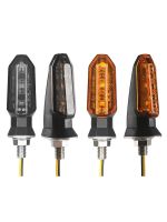 ☏㍿ 2PCS Motorcycle Turn Signal LED Headlight Amber Bullet Front Rear Flashing Light Waterproof Blinker M8 Bolt for ATV UTV Scooter