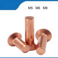 M5 M6 M8 20PCS GB869 Copper Countersunk Head Solid Rivets Percussion Flat Cone Head Solid Rivets Copper Solid Rivet