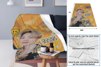 2023 newxzx blanket-HAIZIVS Kpop BTS Jimin Ultra Soft Flannel Throws Blankets Couch Sofa Fuzzy Blanket for Traveling Camping Home（40x60inch/50×60inch/60×80inch） 41