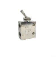 QDLJ-1/8" Pspp Threaded 2 Position 3 Way Air Pneumatic Knob Control On Off Toggle Valve Tac2-31v