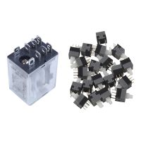 8-Pin LED Electromagnetic Relay 1 Pcs with 6 Pin DPDT Latching Tact Tactile Push Button Pushbutton Switch 20 Pcs