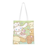 ถุงผ้าฝ้ายชอปปิ้งถุง Tas Jinjing Kanvas Cinnamoroll,กระเป๋าชายหาด,Kado Ulang Tahun | ถุงช้อปปิ้งนำมาใช้ใหม่ในครัว,กระเป๋าหนังสือ