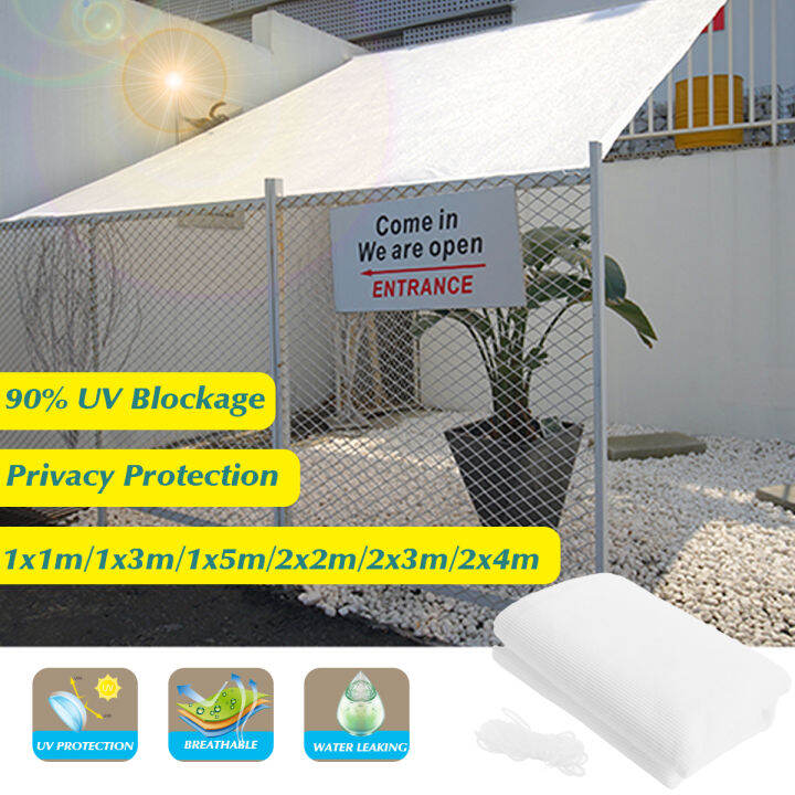 Waterproof Sunshade Protection Shade White Sun Shelter Large Sail