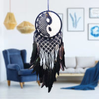 YINYANG DREAM CATCHER ตาข่ายดักฝัน หยินหยาง สไตล์ฮิปปี้ สําหรับแขวนตกแต่งผนังบ้าน ห้องนอน งานแต่งงาน ตกแต่งร้านค้า D97