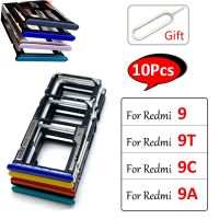 10Pcs/Lot，Original SIM Card Chip Slot Drawer SD Card Tray Chip Drawer Holder Adapter For Suitable For Xiaomi Redmi 9 9A 9C 9T + + Eject Pin