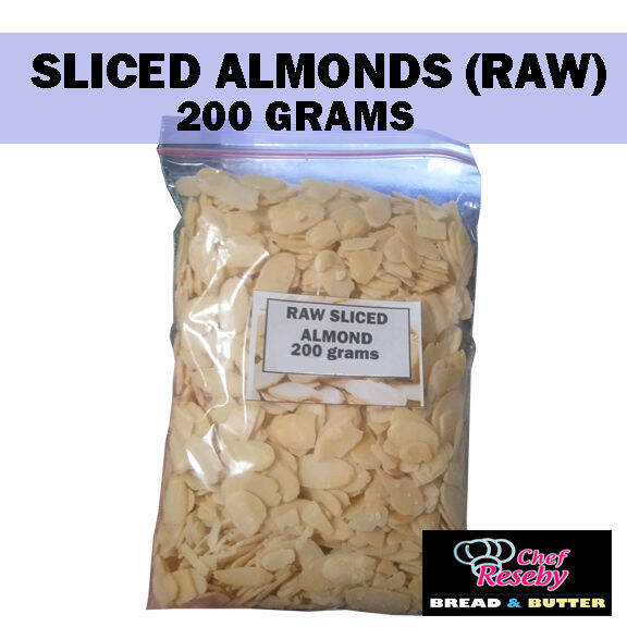 Raw Sliced Almond 200 grams Expiration December 18, 2024 Lazada PH
