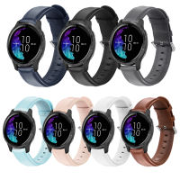 สายหนังลูกวัว Garmin Vivoactive 3 / Forerunner 645 245 55 158 / Venu / Venu SQ / Venu SQ 2 / Venu SQ Music / Venu 2 Plus 20 มม  สตรีมนาฬิกาอัจฉริยะ