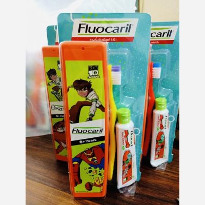 ฟลูโอคารีล คิดส์ แปรงสีฟัน สำหรับเด็ก 6ปี + Fluocaril แปรงเด็ก แปรงสีฟัน เบ็นเทน ben10 เบนเทน ยาสีฟัน แปรง แปรงเบนเทน