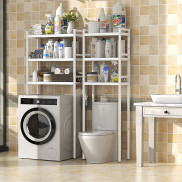 Kệ để đồ trên Máy giặt INOX 304 trắng 3 tầng kệ đồ đa năng toilet nhà tắm