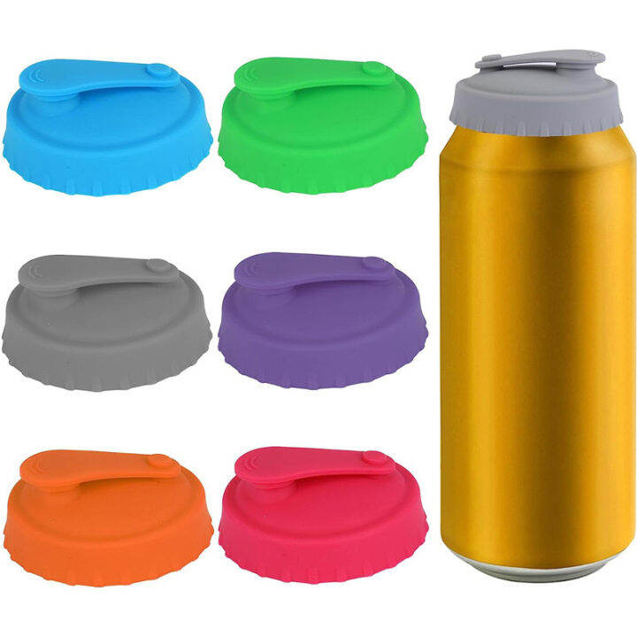 PE Silicone Drink Can Lid Covers Reusable Stopper Soda Beer