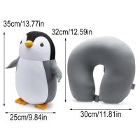 LY Soft U Shaped Travel Pillow Healthcare Protection Neck Fluffy Pillows Changable Cute Cervical Cartoon Bedding Multifunctional Penguin Whale