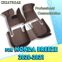 RHD Car Floor Mats For Honda Breeze 2020 2021 Custom Auto Foot Pads Automobile Carpet Cover Interior Accessories