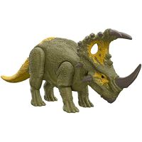 Jurassic World Dominion Roar Strikers Sinoceratops Triceratops Sound Attack ของเล่นสำหรับชายของแท้วันเกิดคริสต์มาสของขวัญ