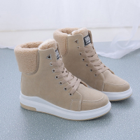 Women Shoes Fashion Botas Mujer 2021 Winter Warm Ankle Short Boots Female Footwear Lace Up Flat Platform Casual Ladies Shoes New