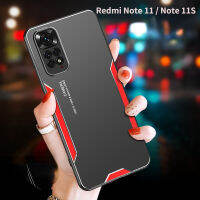 สำหรับ Redmi Note 11 / Note 11S เคสโลหะฝาหลังหนักเกรดทหารเคสป้องกันแบบเต็มเครื่องทนทานกันกระแทกเคสฝาครอบโทรศัพท์ป้องกันการตกกระแทก