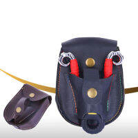 Slingshots Holder Bag Pu Leather Slingshots Waist Case Outdoor Campings Catapults Tools (สุ่มสี) (เฉพาะแพ็คเกจอุปกรณ์เสริม)