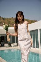 XOTHELABEL -  FLORAL MIDI DRESS  เดรสยาวลายดอกผ่าข้างแอบเปรี้ยวนิดๆ