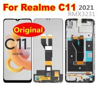 6.5 Original For Realme C11 2021 RMX3231 LCD Display Screen Touch Panel Digitizer For Realme C11 RMX2185 LCD Frame Replacement