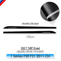 2Pcs New Style M Performance Side Skirt Sill Stripe Decals Stickers For BMW 1 Series F20 F21 118i 120i 125i 128i 135i M Sport