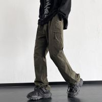 ◇﹊ Fashion trendy brand overalls loose straight hiking pants autumn American style paratrooper functional casual assault trousers trend