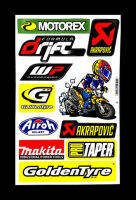 Motorex Akrapovic สติ๊กเกอร์ยอดฮิดสติ๊กเกอร์แต่งรถมอเตอร์ไซค์ บิ๊กไบค์ ATV หมวกกันน็อค รถยนต์ สติ๊กเกอร์เคลือบเงาคุณภาพดี