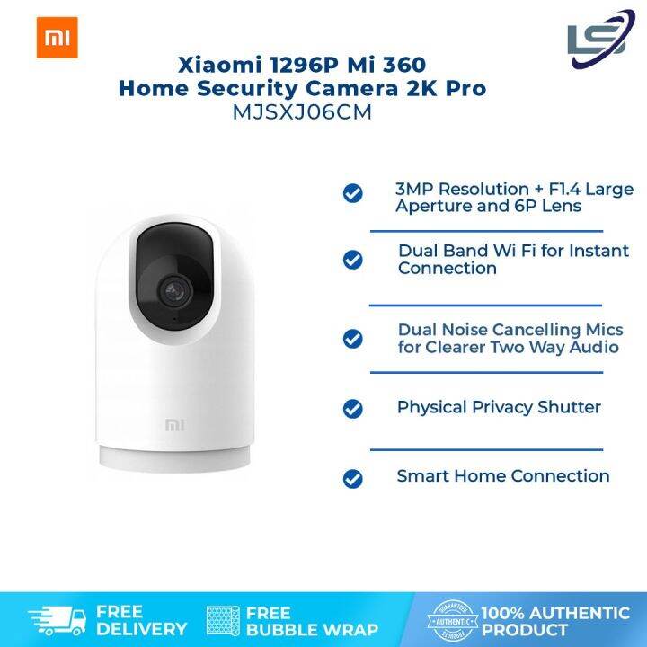 Xiaomi 1296P Mi 360 Home Security Camera 2K Pro MJSXJ06CM | 3 Million ...