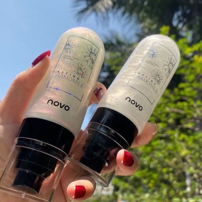 NOVO5344 โนโว สเปรย์น้ำแร่ บล๊อค เครื่องสำอาง หน้าเงา ประกายชิมเมอร์ novo moisturizing makeup spray