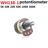 【jw】✓ 5PCS WH138-1 B5K B10K B20K B50K B100K BAdjustable Resistance Speed Regulator With Potentiometer WH138 5K 10K 20K 50K 100K