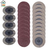 ❇☒✖ 25pcs 50mm Sanding Disc for Roloc Polishing Pad Plate 2inch Sander Paper Disk Grinding Wheel Abrasive Tools 60 80 100 120 Grit