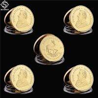 【YD】 5PCS 1967 Krugerrand Fyngoud 1OZ Gold South Africa Coin Kruger Commemorative Metal