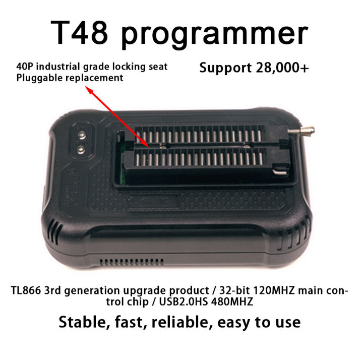 pcbfun-โปรแกรมเมอร์-t48-tl866-3g-ความเร็วสูงที่มีสาย-usb-usb2-0-hs-480mhz-รองรับมากกว่า28000วงจรรวมอินเตอร์เฟซ-isp-แบบมัลติฟังก์ชัน16p