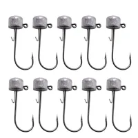 10Pcs Ned Rig Jig Head Finesse Mushroom Jig Heads for Soft Plastic Bait for Ned Rig Technique Lead Mushroom Jig Head