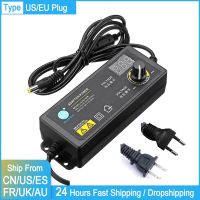 ❖﹉ 3-36V 60W Power Adapter Adjustable Voltage Adapter LED Display Switching Power Supply EU Plug for LED Light Strip Motor