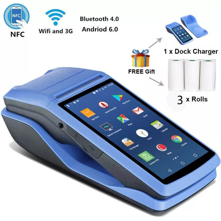 Android Handheld POS Machine System 1G+8G Storage Come with NFC 58mm