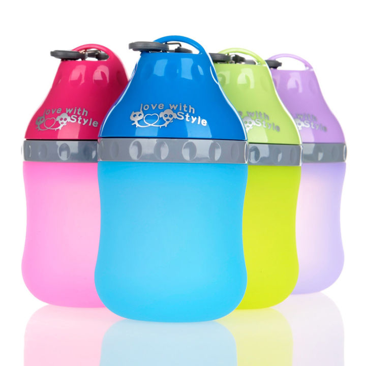 branded-portable-200ml-500ml-drinking-outdoor-silicone-teddy-cat-kettle-drinking-dog-feeders-dispenser