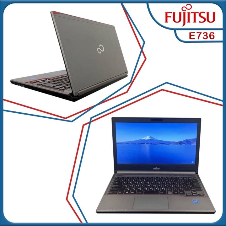 โน๊ตบุ๊คมือสอง-notebook-fujitsu-intel-celeron-รุ่น-e736-ram-4-เล่นเน็ต-ดูหนัง-ฟังเพลง-คาราโอเกะ-ออฟฟิต-เรียนออนไลน์