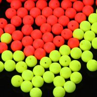 【YF】∏┋  50pcs EVA Foam Fishing Floating Bobbers Fluorescent Strike Indicator Float Buoyancy Balls Accessories