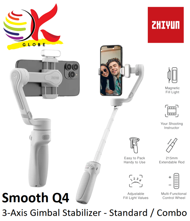 ZHIYUN SMOOTH Q4 3-AXIS SMARTPHONE HANDHELD GIMBAL STABILIZER (STANDARD ...