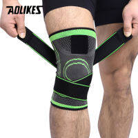 AOLIKES 1PC Sports Kneepad Men Pressurized Elastic Knee Pads Support Fitness Gear Basketball Volleyball ce Protector