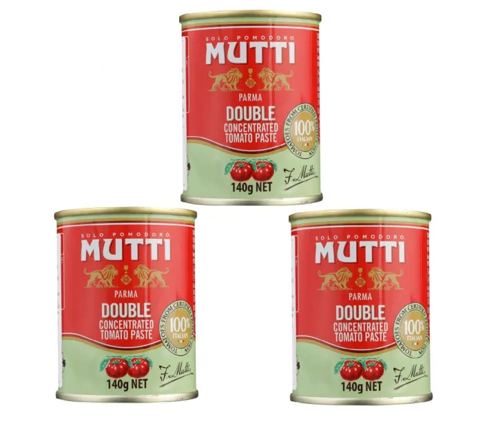 Solo Pomodoro Mutti Parma, Double Concentrated Tomato Paste 3 x 140g ...