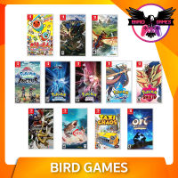 Nintendo Switch : Pokemon Sword Shield Diamond Pearl Arceus Violet Scarlet , Taiko no Tatsujin , Maneater , Taxi Chaos , Ori and the Blind Forest , Shin Megami Tensei V , Monster Hunter Stories 2 , Monster Hunter Rise [รวมเกมส์]