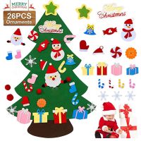 {Decwork}DIY Felt Christmas Tree Merry Christmas Decorations For Home 2022 Cristmas Ornament Xmas Navidad Gifts Santa Claus New Year Tree