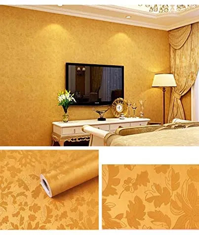 WALLPAPER 45cm wide by 10m GOLDEN FLOWER wallpaper Self-adhesive Wallpaper Waterproof Pvc With Glue Plain Wall Stickers Renovation Background Sticker For Ho | Lazada PH WALLPAPER 45cm wide by 10m GOLDEN FLOWER wallpaper Self-adhesive Wallpaper Waterproof Pvc With Glue Plain Wall Stickers Renovation Background Sticker For Ho | Lazada PH