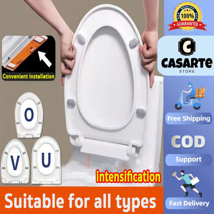 [Free Shipping] New toilet seat Toilet Seat with Slow Close U/V/O Type